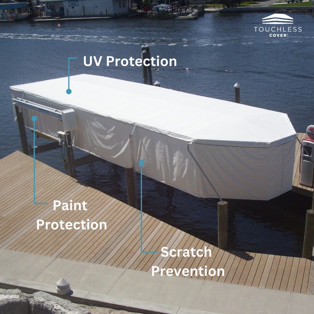 Use Touchless Cover to keep spiders away from your vehicle.