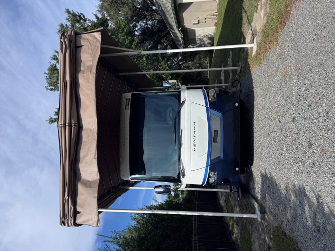 RV protected under a Touchless Cover system