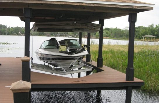 Touchless Cover® Inside Boat House - Automatic Protection