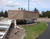 Free Standing RV Trailer Covers Touchless Protection