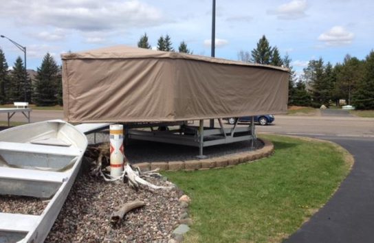 Free Standing RV Trailer Covers Touchless Protection