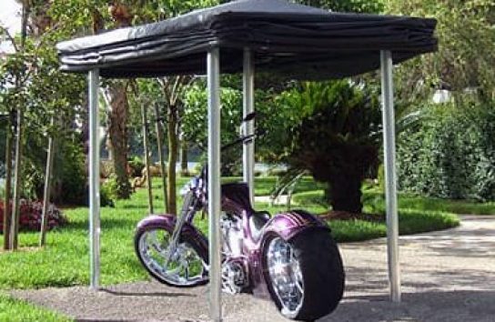 Open Touchless Motorcycle Cover Complete Protection
