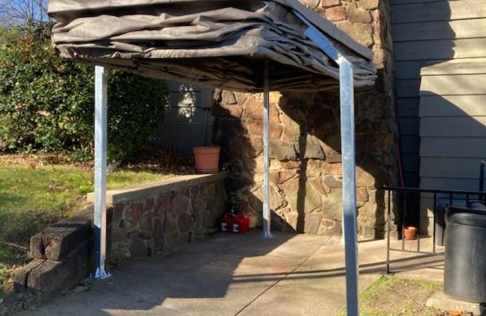 Weatherproof Covering for SUV with Touchless Technology