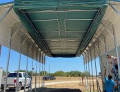 Open RV Cover Touchless Operation