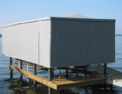 Freestanding Touchless Boat Cover